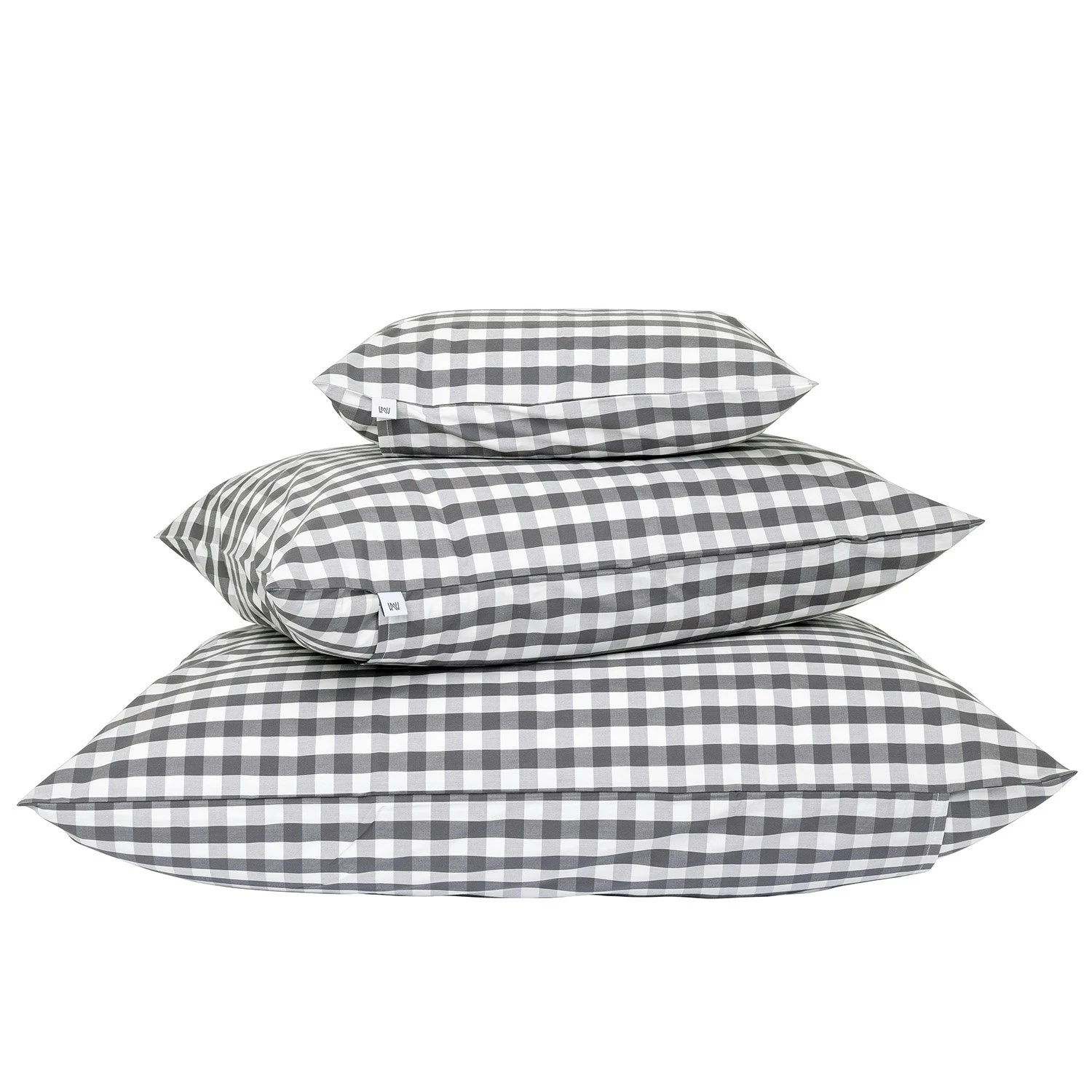 Mille Notti Casella Kissenbezug 50x90 Cm, Elfenbein/Dunkelgrau 4 Mille Notti Casella Kissenbezug 50x90 Cm, Elfenbein/Dunkelgrau – Bild 2