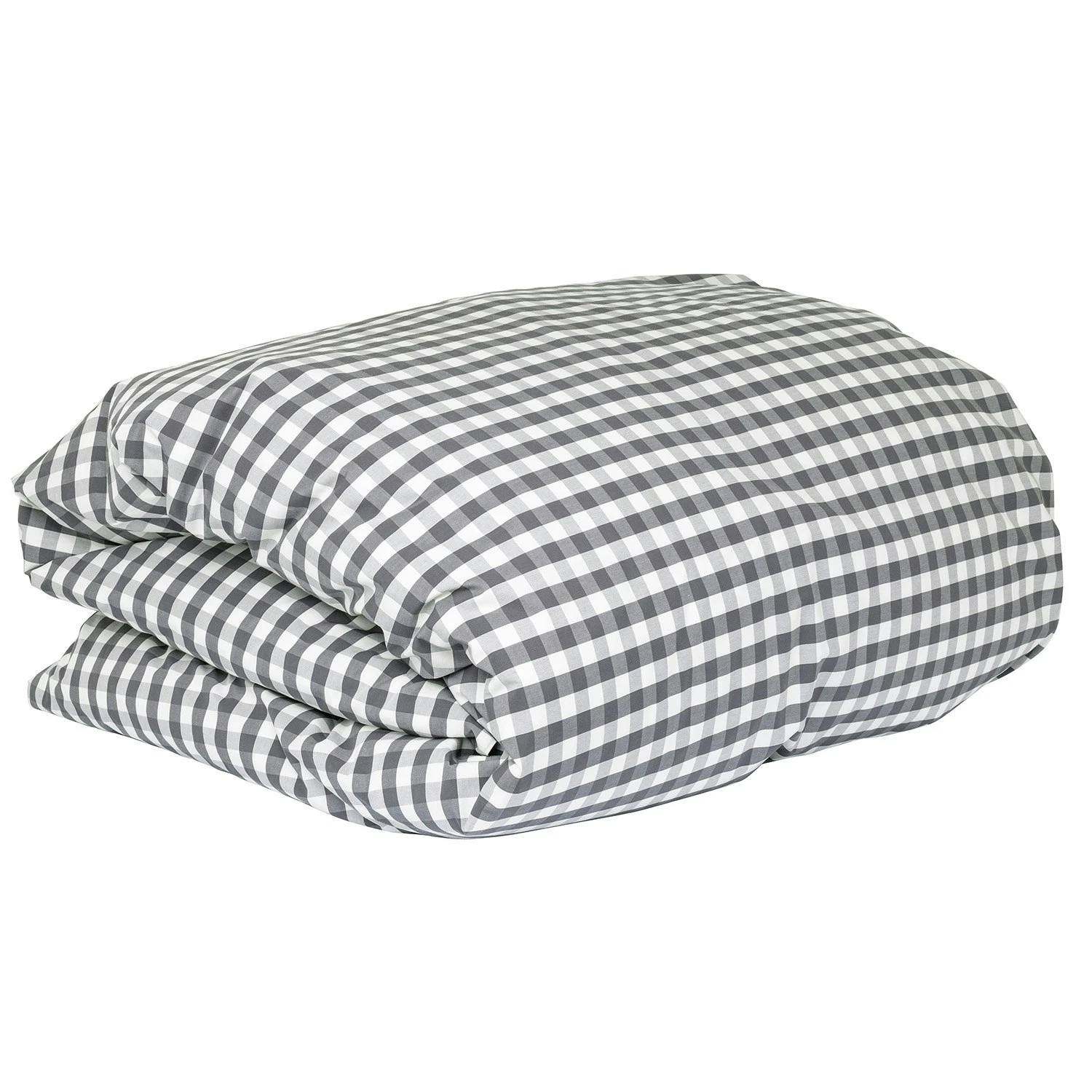 Mille Notti Casella Bettdeckenbezug 220x220 Cm, Elfenbein/Dunkelgrau 3 Mille Notti Casella Bettdeckenbezug 220x220 Cm, Elfenbein/Dunkelgrau