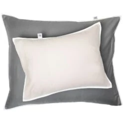 Mille Notti Duetto Kissenbezug Grau/Beige, 50x70 Cm -Mille Notti mille notti duetto orngott 50x60 17