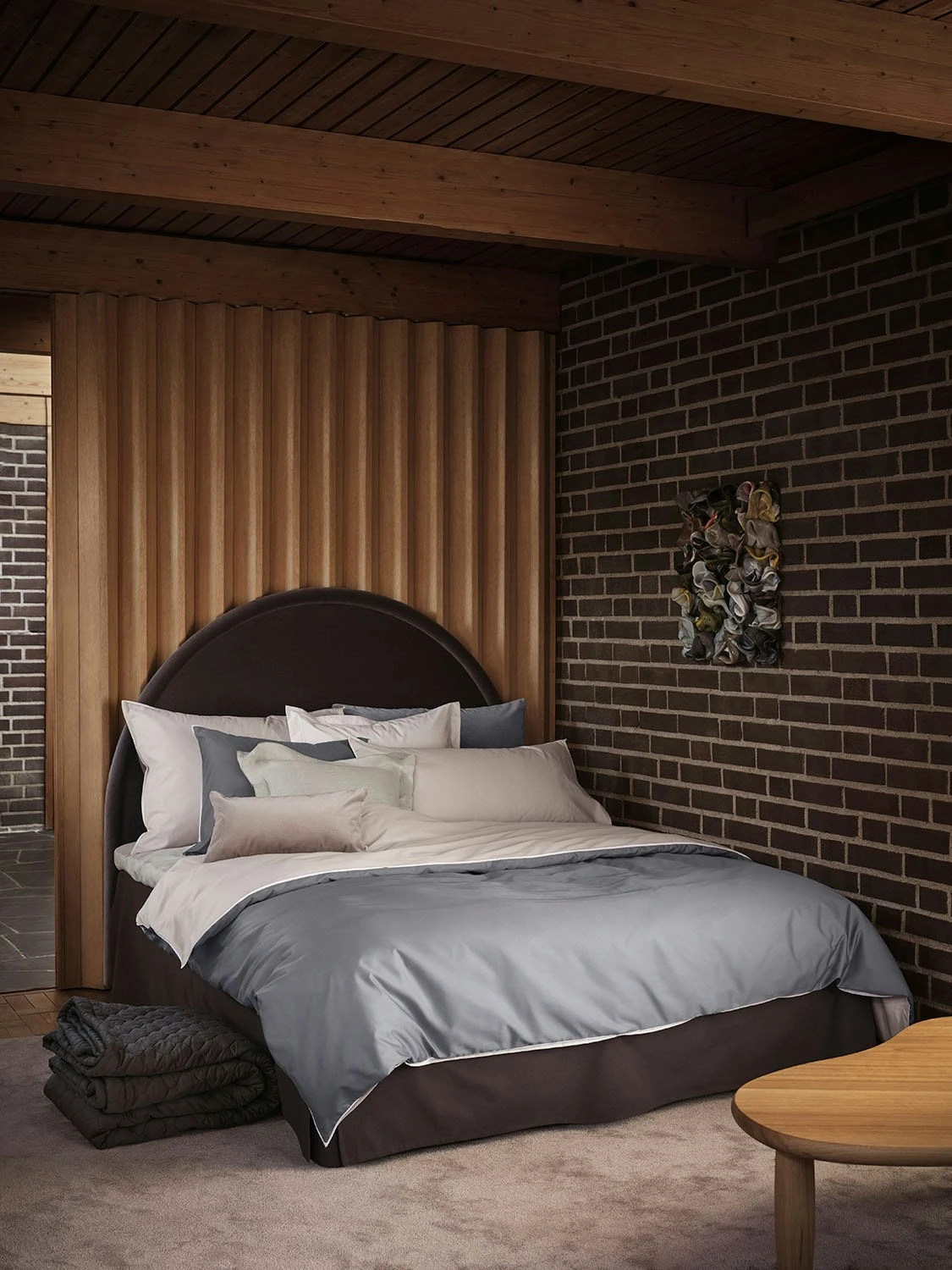 Mille Notti Duetto Kissenbezug Grau/Beige, 60x80 Cm 6 Mille Notti Duetto Kissenbezug Grau/Beige, 60x80 Cm – Bild 4