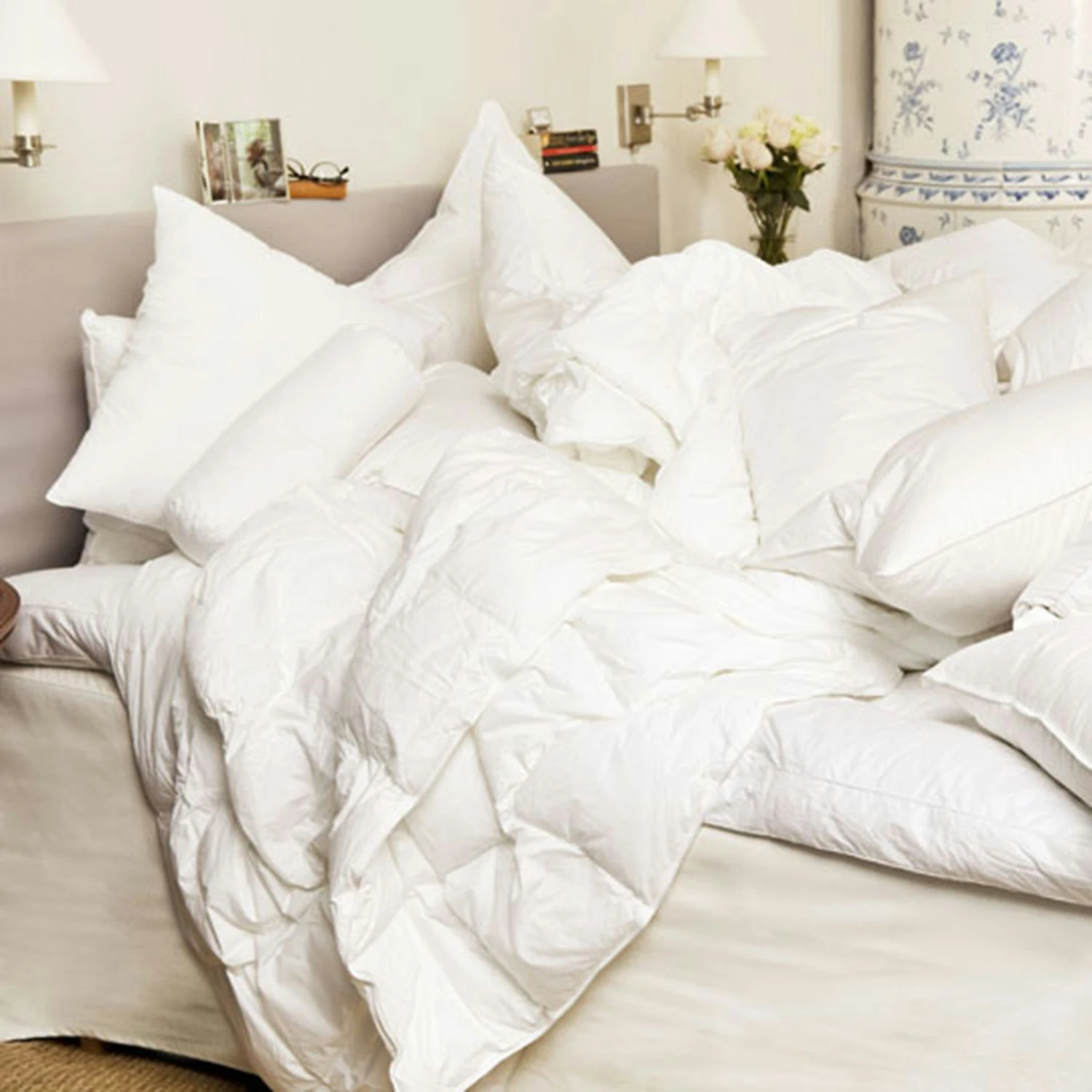 Mille Notti Sonno Daunenkissen Mittelgroß Weiß 60x63 Cm, 600g 4 Mille Notti Sonno Daunenkissen Mittelgroß Weiß 60x63 Cm, 600g – Bild 2