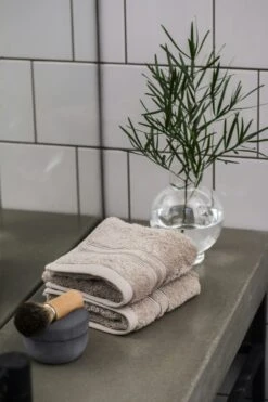 Titelseite -Mille Notti mille notti fontana handtuch 30x50cm hellbraun eko 1