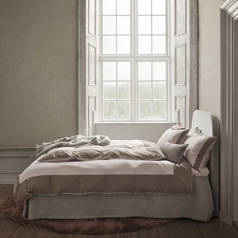 Mille Notti Sobrio Bettdeckenbezug Hell-Pink / Nougat, 140x220 Cm 4 Mille Notti Sobrio Bettdeckenbezug Hell-Pink / Nougat, 140x220 Cm – Bild 2