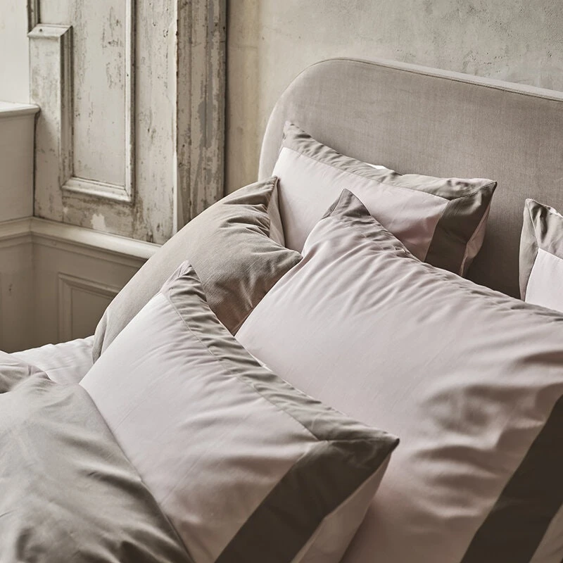 Mille Notti Sobrio Kissenbezug Hell-Pink / Nougat, 50x60 Cm 5 Mille Notti Sobrio Kissenbezug Hell-Pink / Nougat, 50x60 Cm – Bild 3